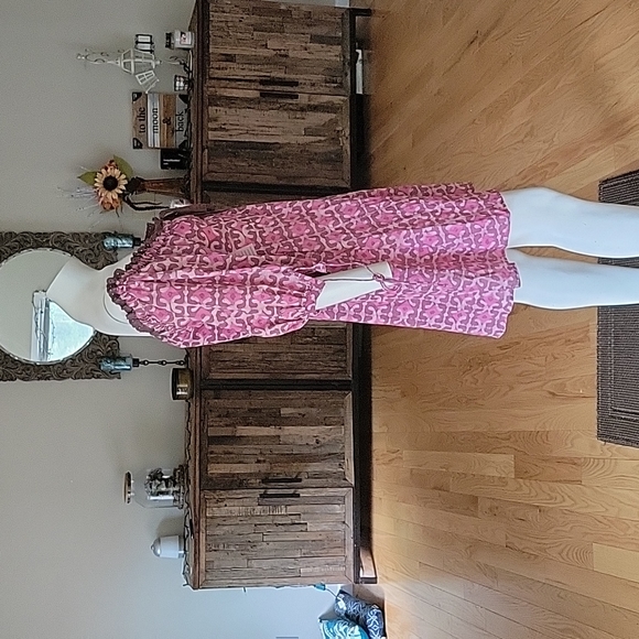 Free People × Kinga Csilla Waxed Ambrose Printed Lace Dress - Picture 8 of 16